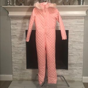 Women’s Pink One piece Winter suit NWOT